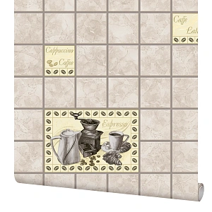 Обои виниловые Elysium Кофе коричневые 0.53 м 90422